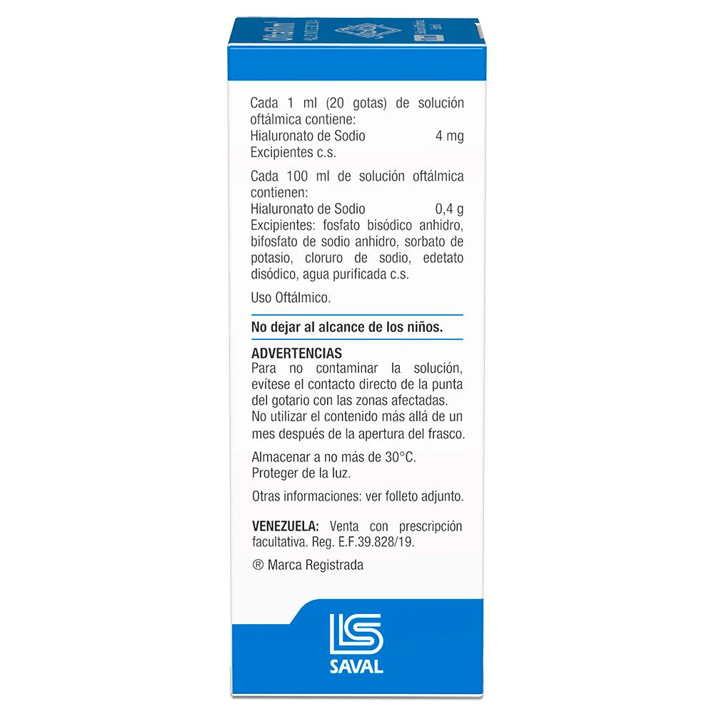 Oftafilm Hialuronato de Sodio 0.4% Solución Oftálmica 10 ML