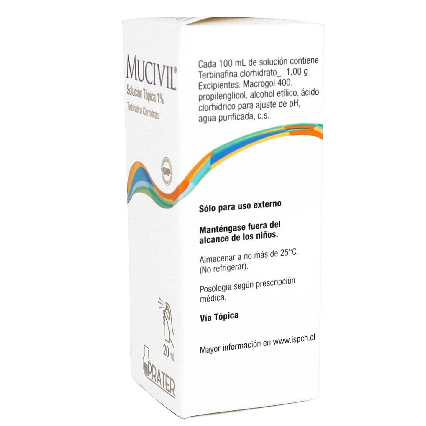 Mucivil Spray Solución Tópica 1% 20 ML