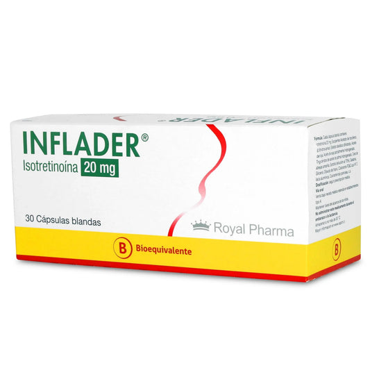 Inflader Isotretinoína 20 MG x 30 Cápsulas Blandas
