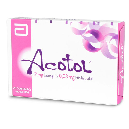 Acotol 2 MG Dienogest / 0.03 MG Etinilestradiol 28 Comprimidos