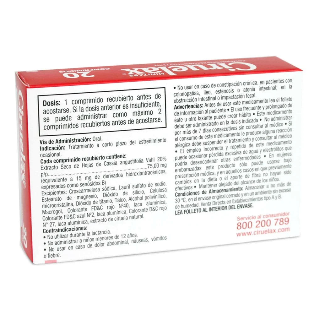 Ciruelax Minitabs 20 Comprimidos