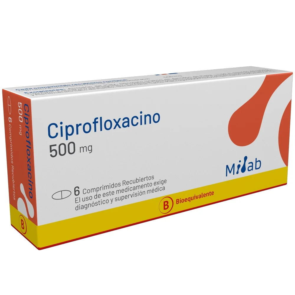 Ciprofloxacino 500 MG x 6 Comprimidos