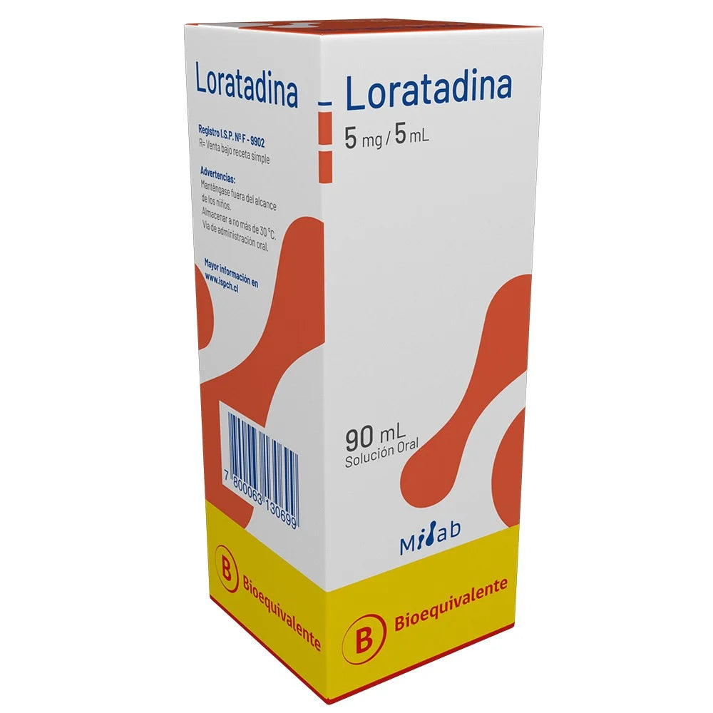 Loratadina 5 MG / 5 ML x 90 ML Milab
