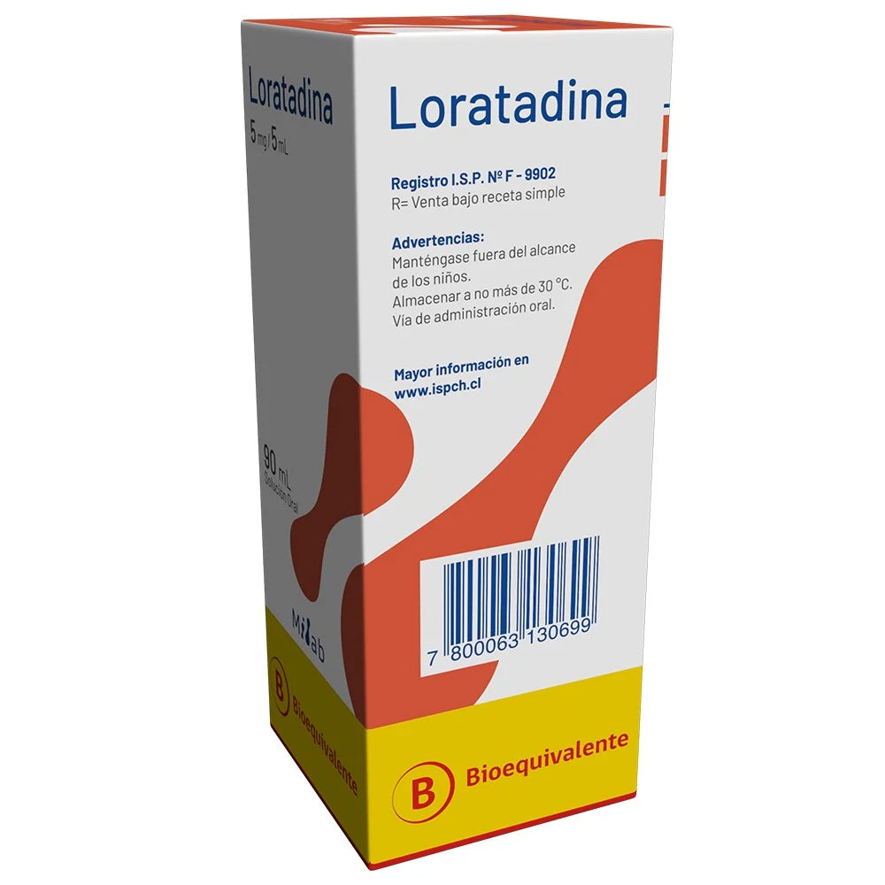 Loratadina 5 MG / 5 ML x 90 ML Milab