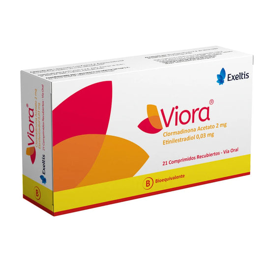 Viora CD Clormadinona 2 / Etinilestradiol 0.03 x 28 Comprimidos