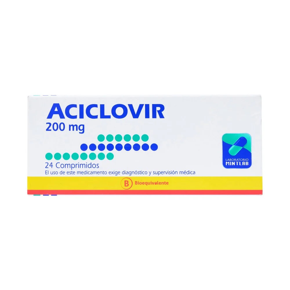 Aciclovir 200MG X 24 Comprimidos