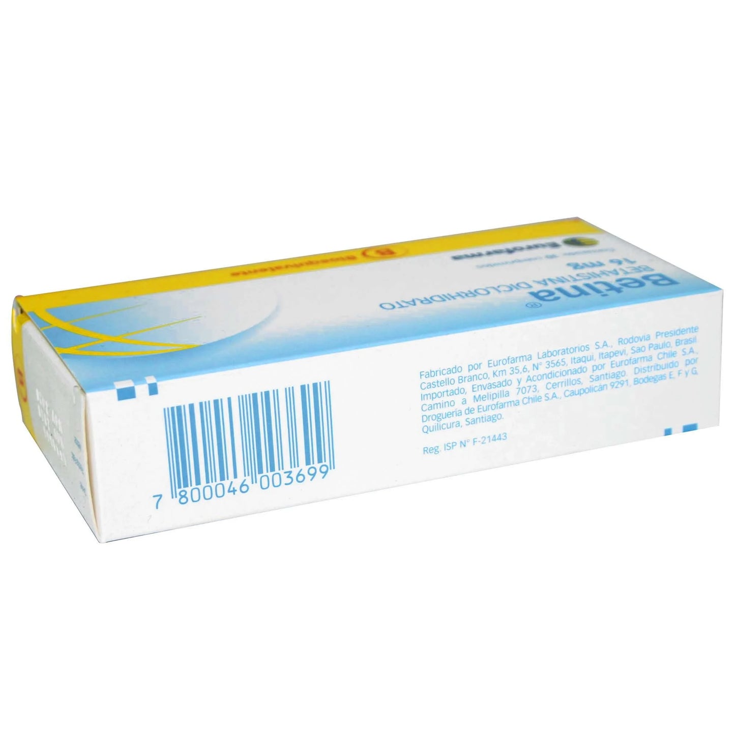Betina Betahistina Diclorhidrato 16 MG 30 Comprimidos