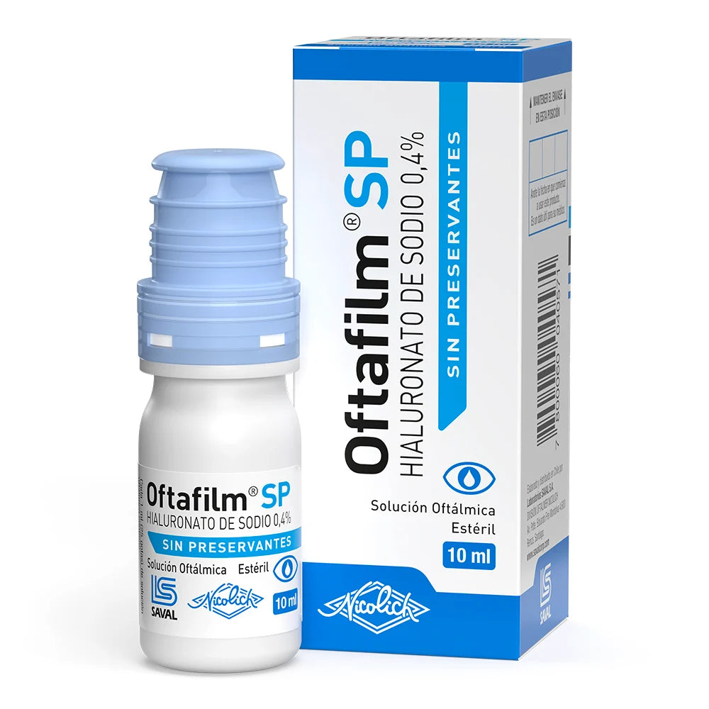 Oftafilm SP Hialuronato de Sodio 0.4% Solución Oftálmica x 10 ML