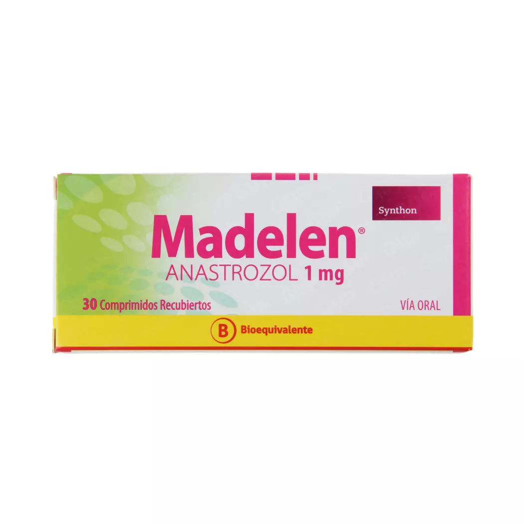 Madelen Anastrozol 1 MG x 30 Comprimidos Recubiertos