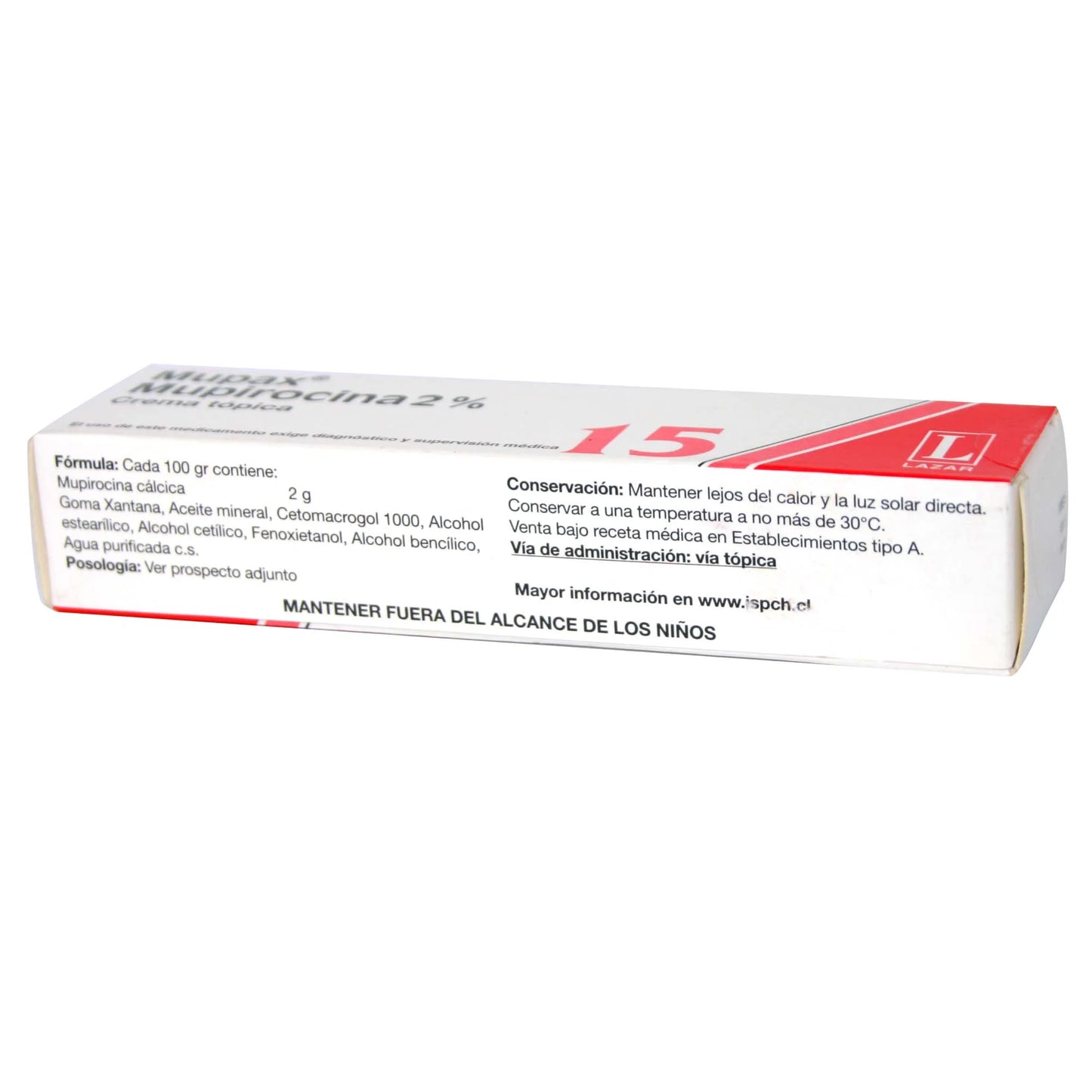 Mupax Mupirocina 2% Crema Tópica 15 G