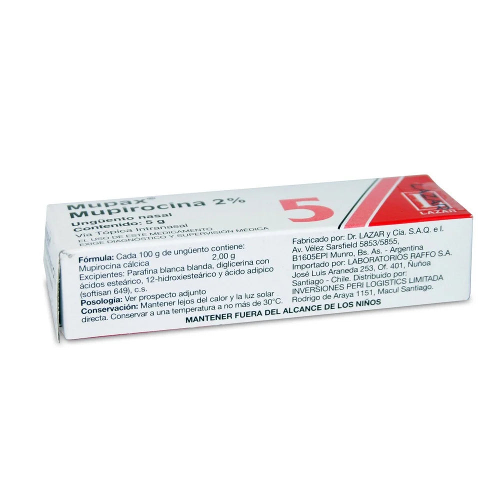 Mupax Mupirocina 2% Ungüento Nasal