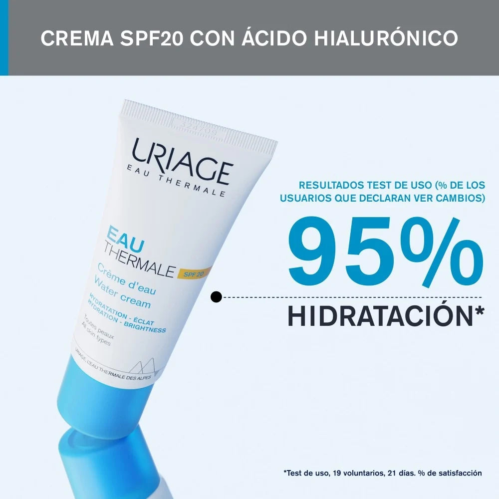 Crema de Agua Hidratante Rostro SPF20 Eau Thermale 40ml Uriage