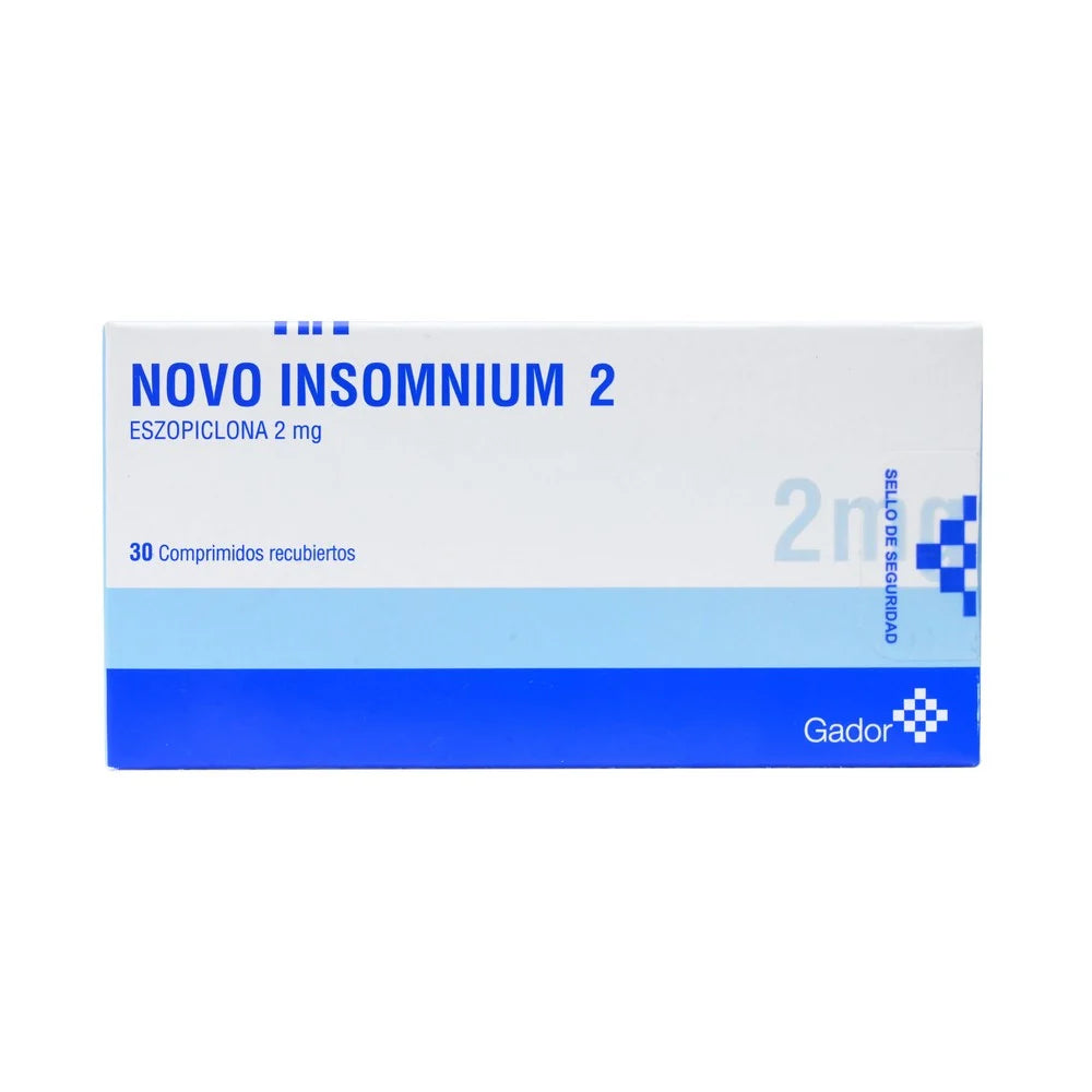 Novo Insomnium Eszopiclona 2 MG x 30 Comprimidos