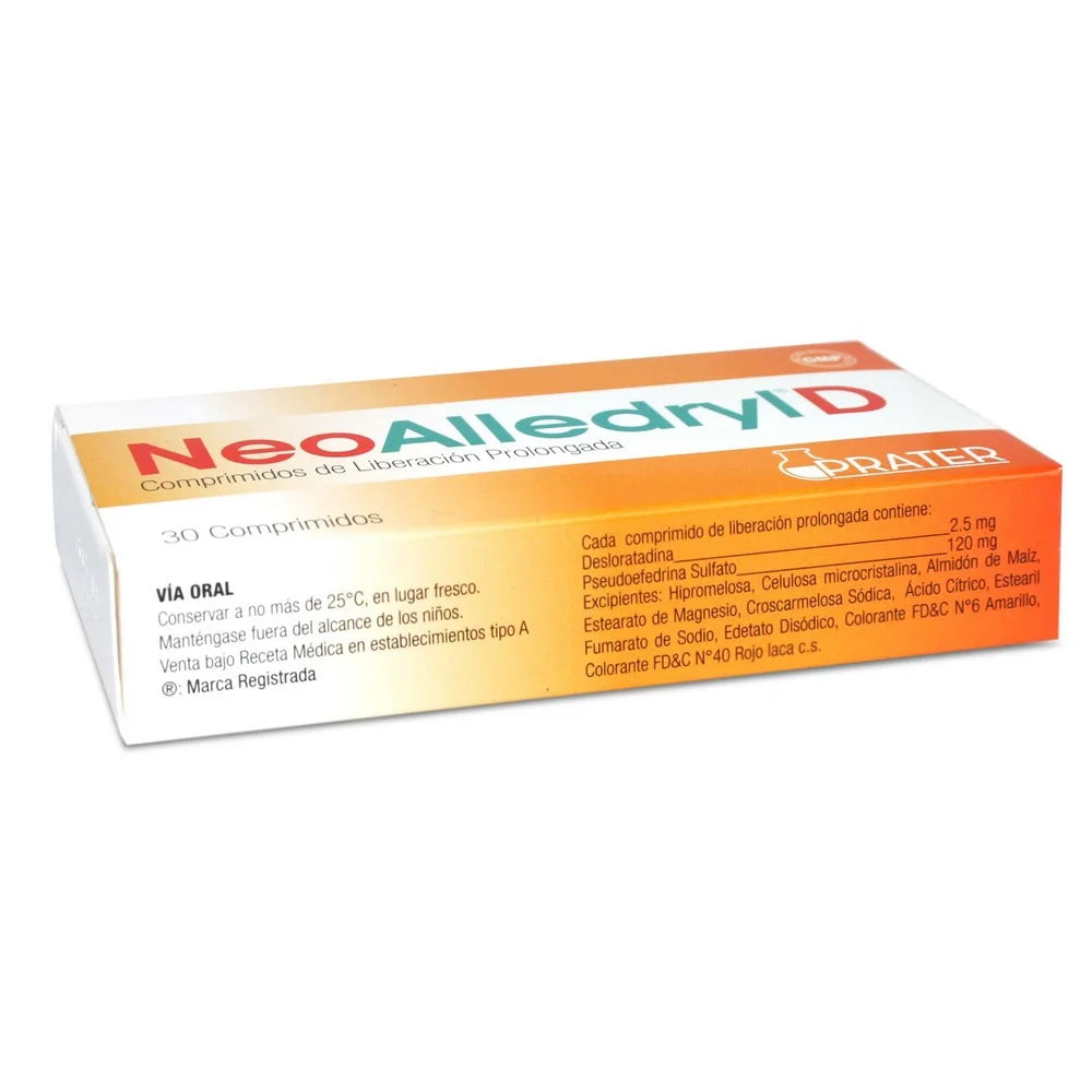 Neo-Alledryl D 2.5 mg / 120 mg 30 x Comprimidos