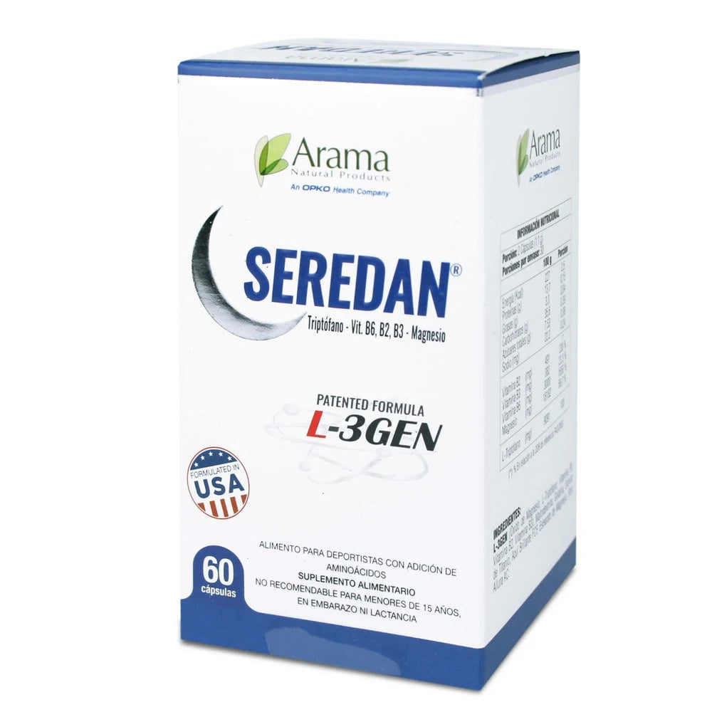 Seredan 3 L Triptófano Vitamina B x 60 Cápsulas