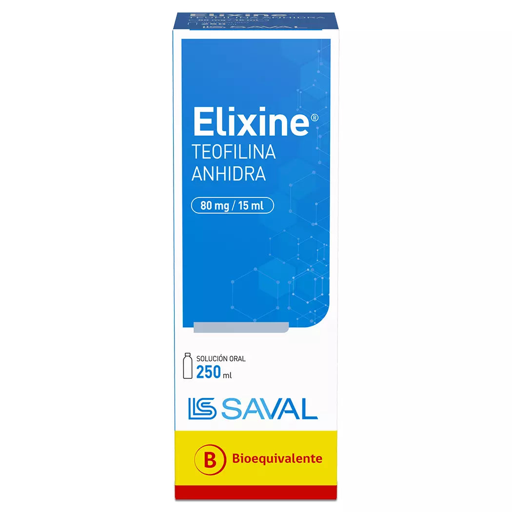 Elixine Teofilina Anhidra Solución Oral 250 ML