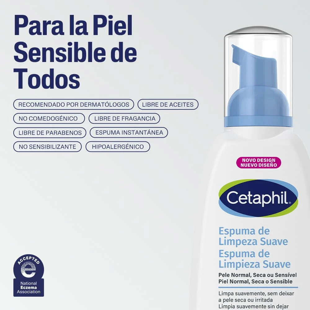 Cetaphil Espuma de Limpieza Suave 236ML
