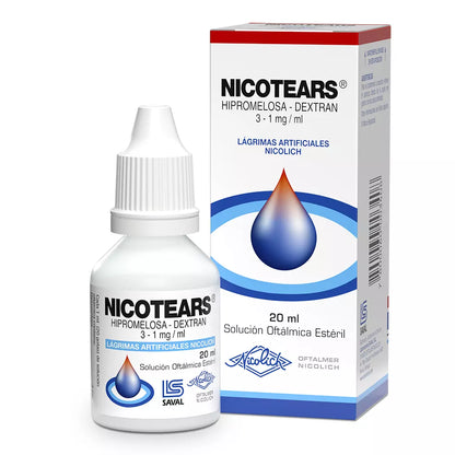 Nicotears Hipromelosa 3 MG / Dextran 1 MG / ML 20 ML