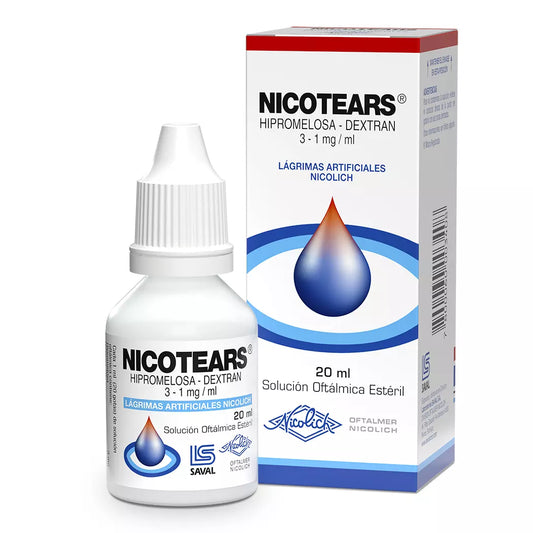 Nicotears Hipromelosa 3 MG / Dextran 1 MG / ML 20 ML