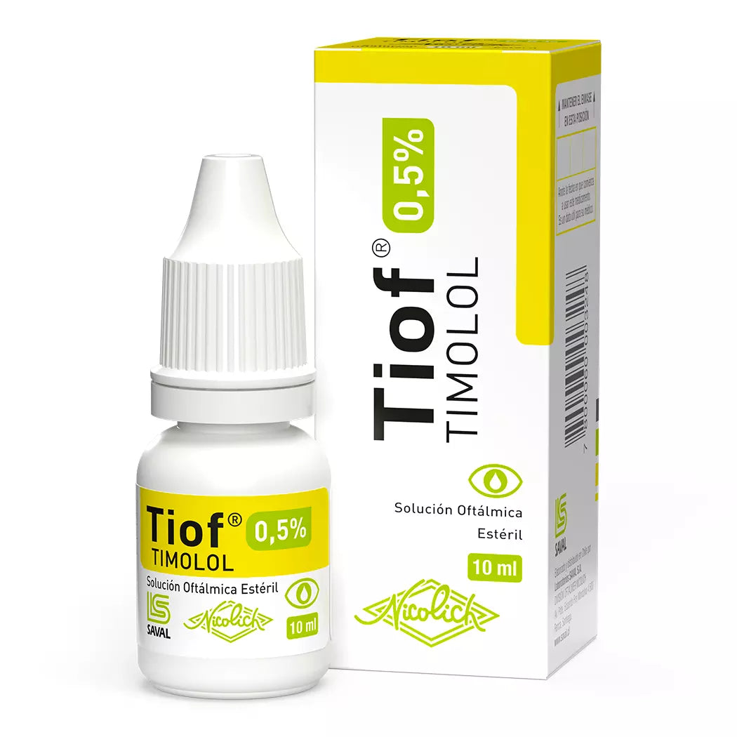 Tiof Timolol Solución Oftálmica 0.5% 10 ML