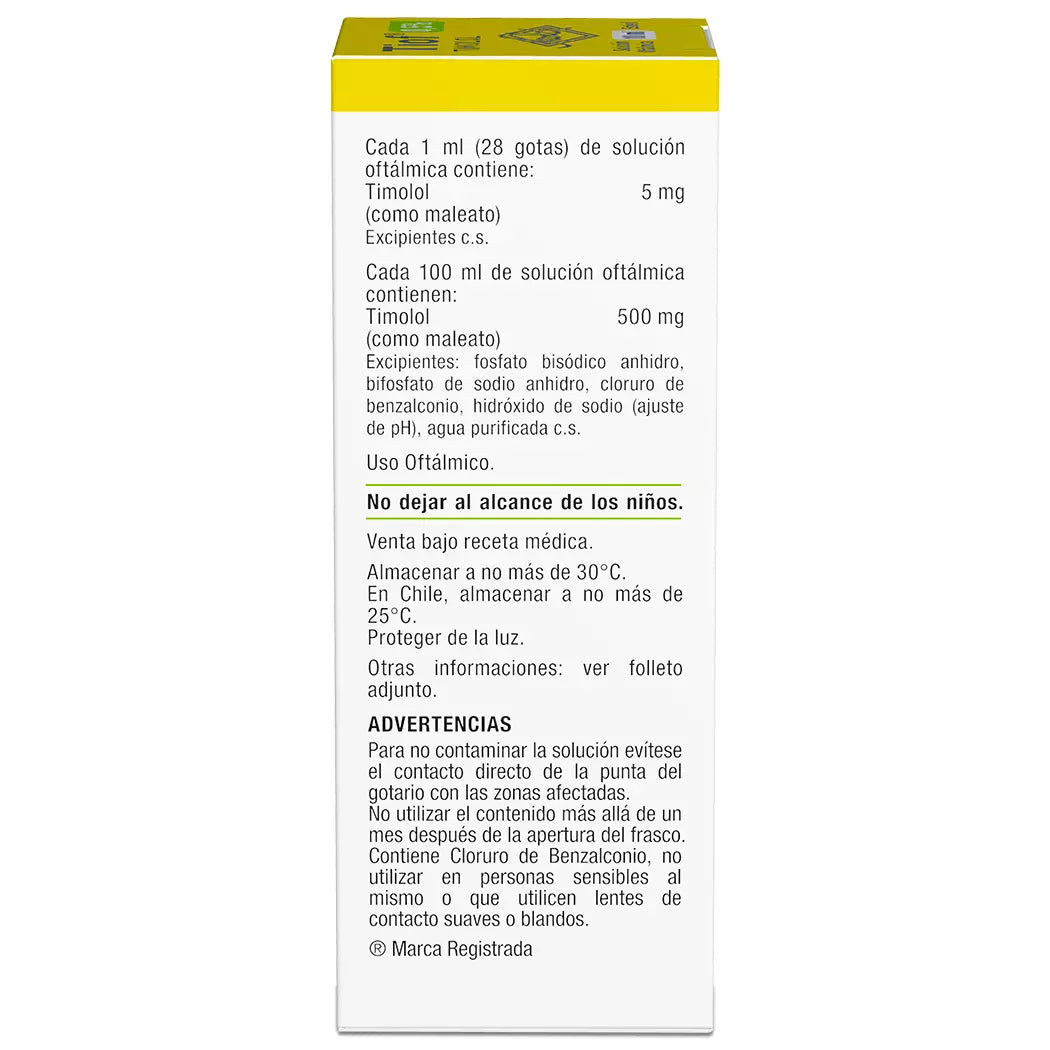 Tiof Timolol Solución Oftálmica 0.5% 10 ML
