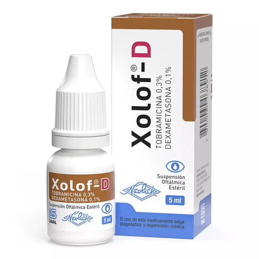 Xolof-D Tobramicina 0.3% / Dexametasona 0.1% 5 ML
