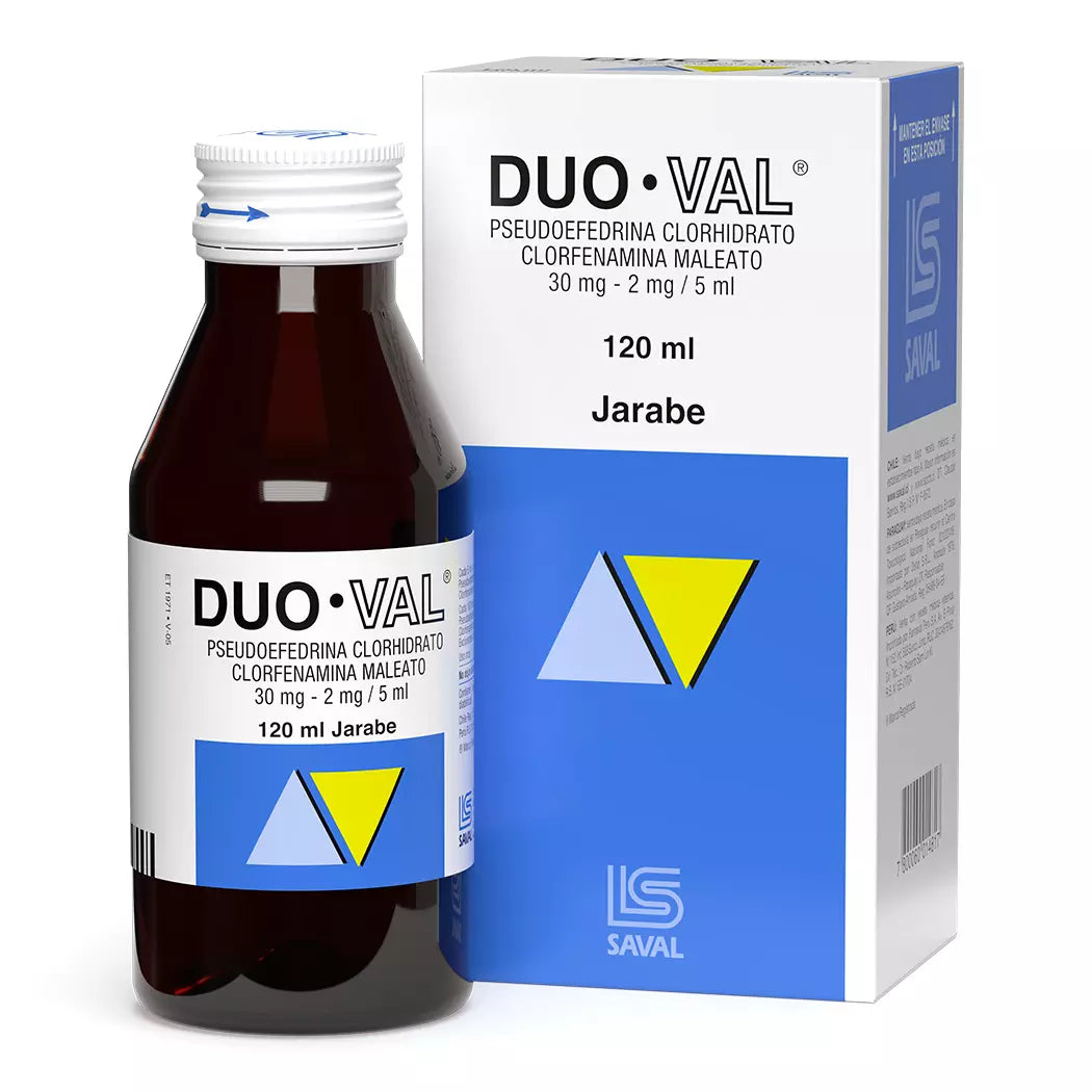 Duoval Pseudoefedrina / Clorfenamina 120 ML
