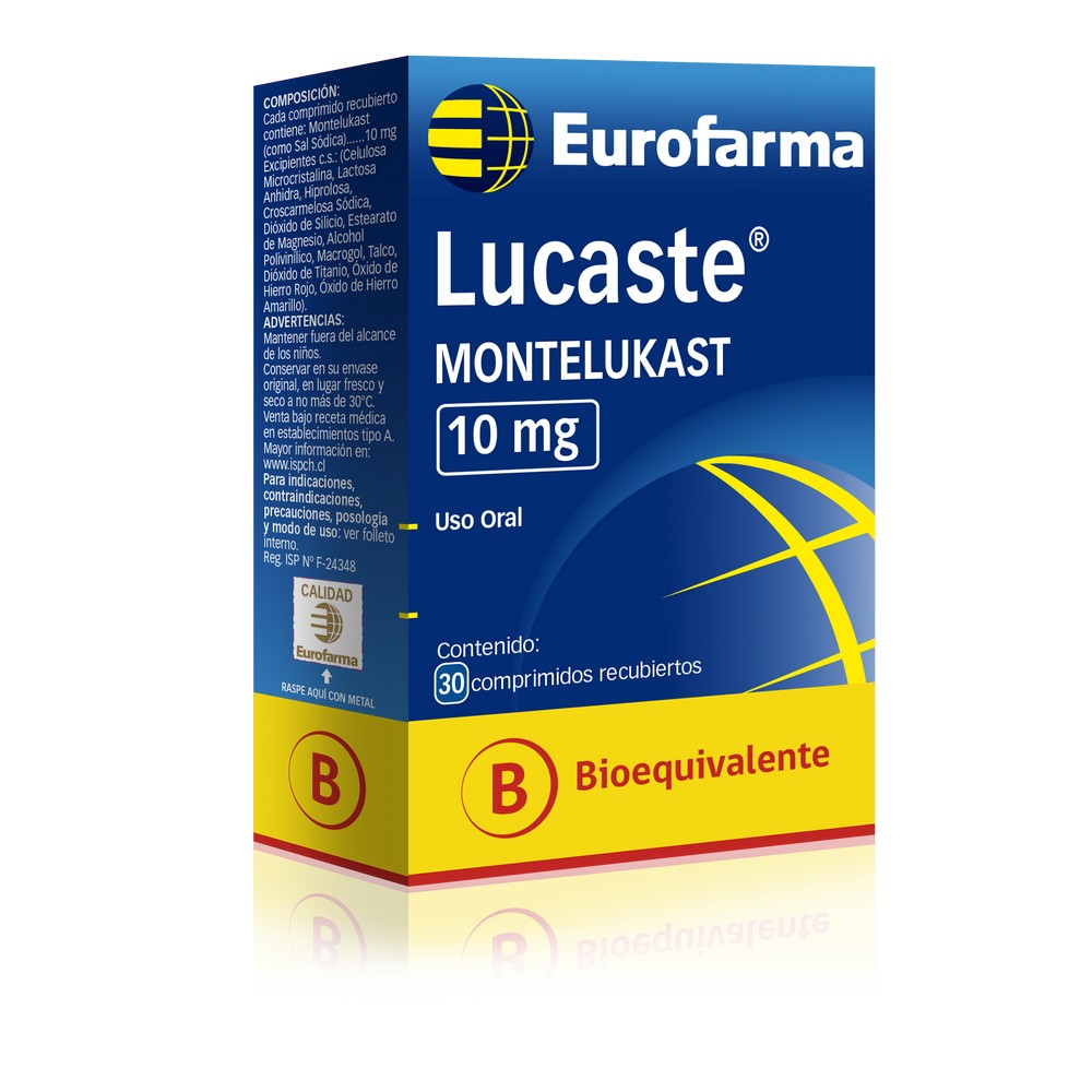 Lucaste Montelukast 10 MG x 30 Comprimidos