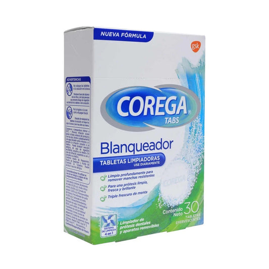 Tabletas Limpiadoras Efervescentes Blanqueador Protesis Dentales x30