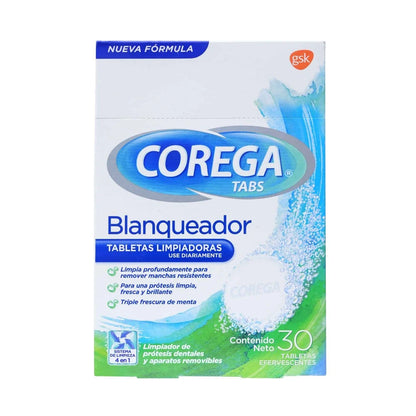 Tabletas Limpiadoras Efervescentes Blanqueador Protesis Dentales x30