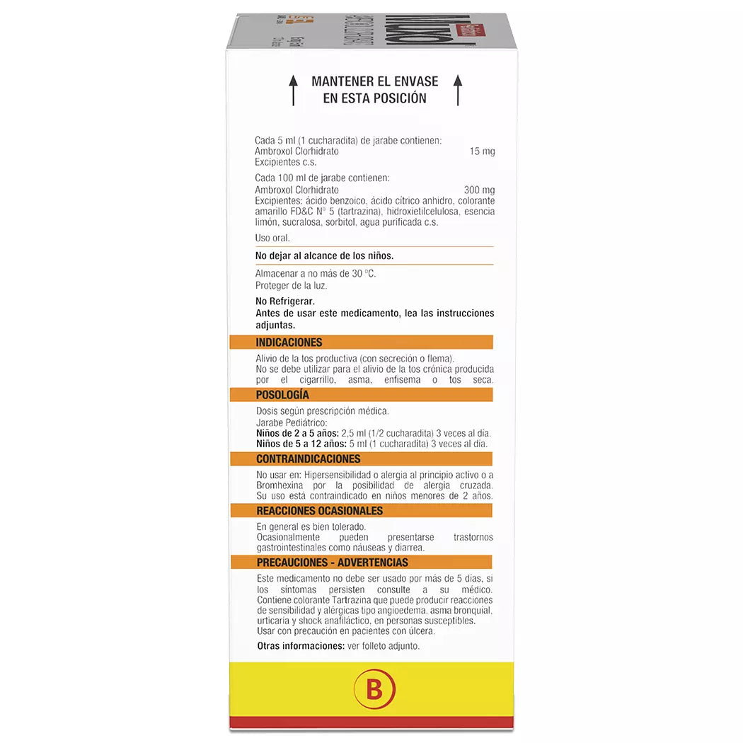 Muxol Pediátrico Ambroxol 15 MG / 5 ML 100 ML