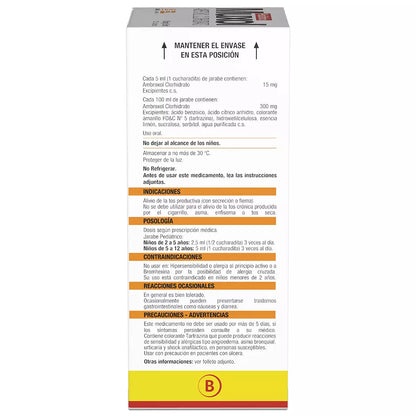 Muxol Pediátrico Ambroxol 15 MG / 5 ML 100 ML
