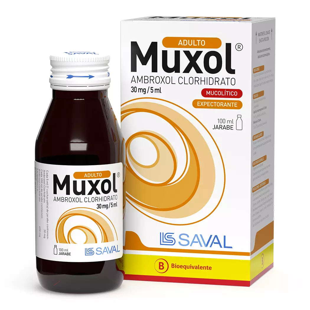 Muxol Ambroxol Clorhidrato 30 MG / 5 ML 100 ML