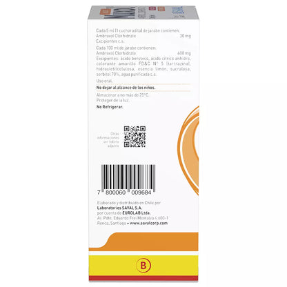 Muxol Ambroxol Clorhidrato 30 MG / 5 ML 100 ML