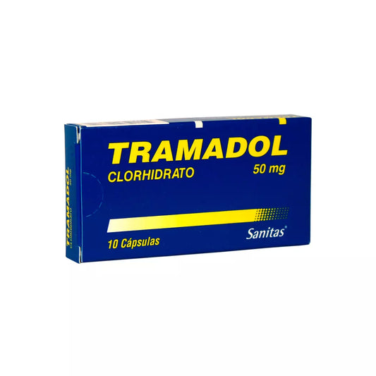 Tramadol Clorhidrato 50 MG x 10 Cápsulas Sanitas