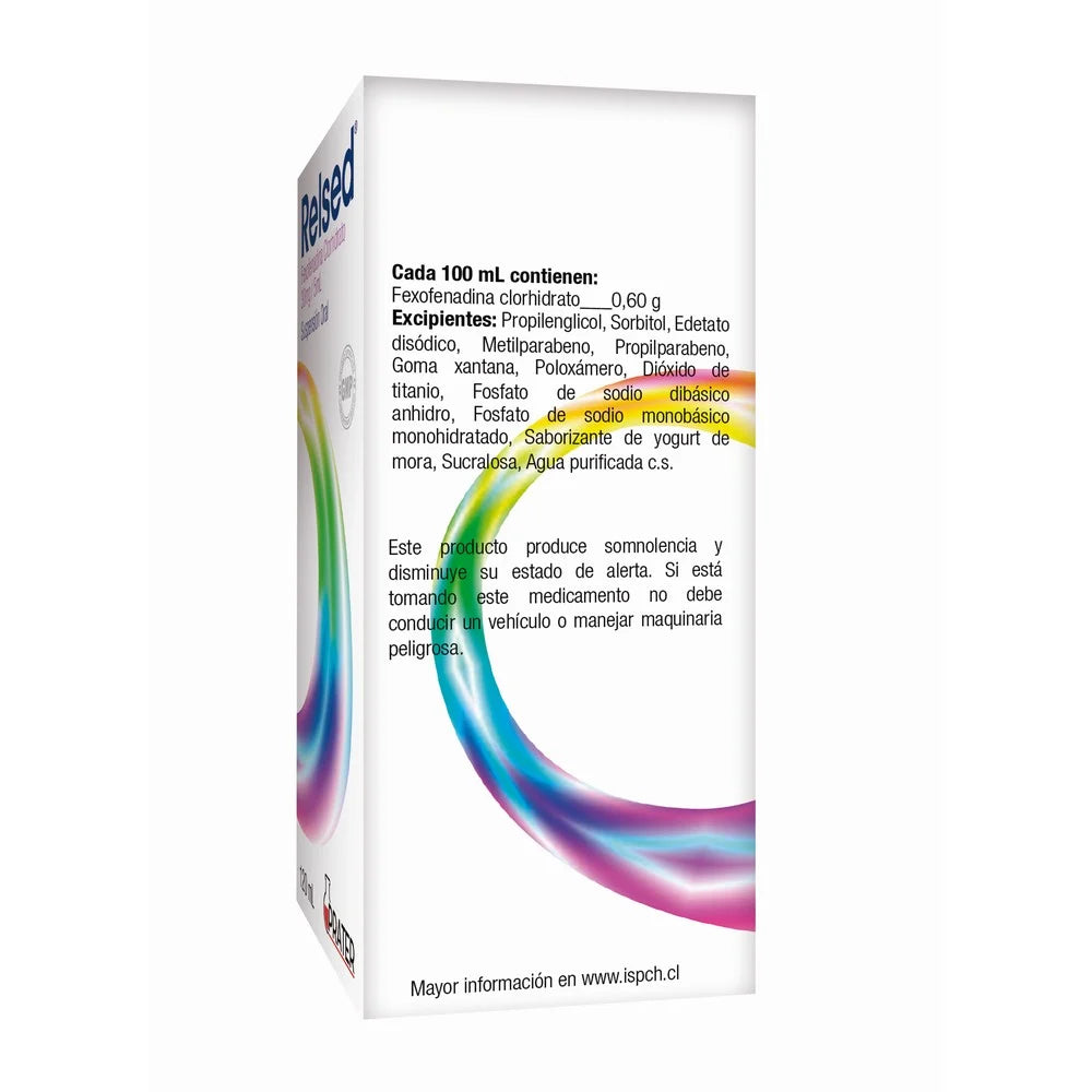 Relsed Fexofenadina 30 MG / 5 ML Suspension Oral 120 ML