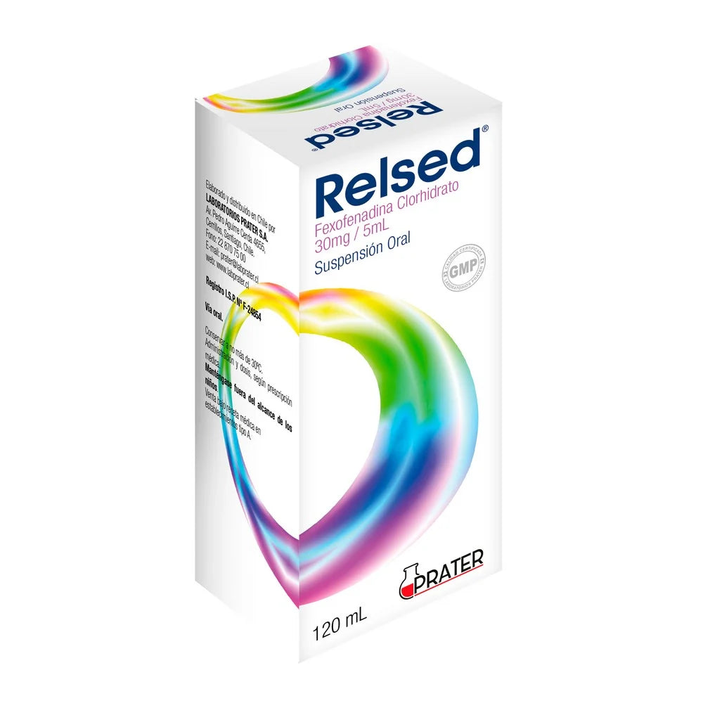 Relsed Fexofenadina 30 MG / 5 ML Suspension Oral 120 ML