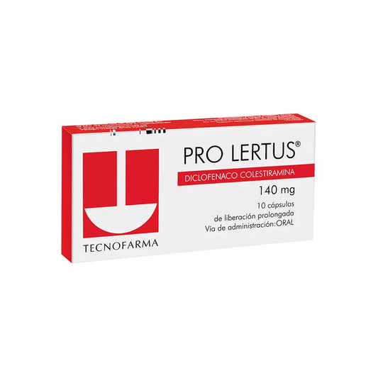 Pro Lertus Diclofenaco 140 MG x 10 Cápsulas