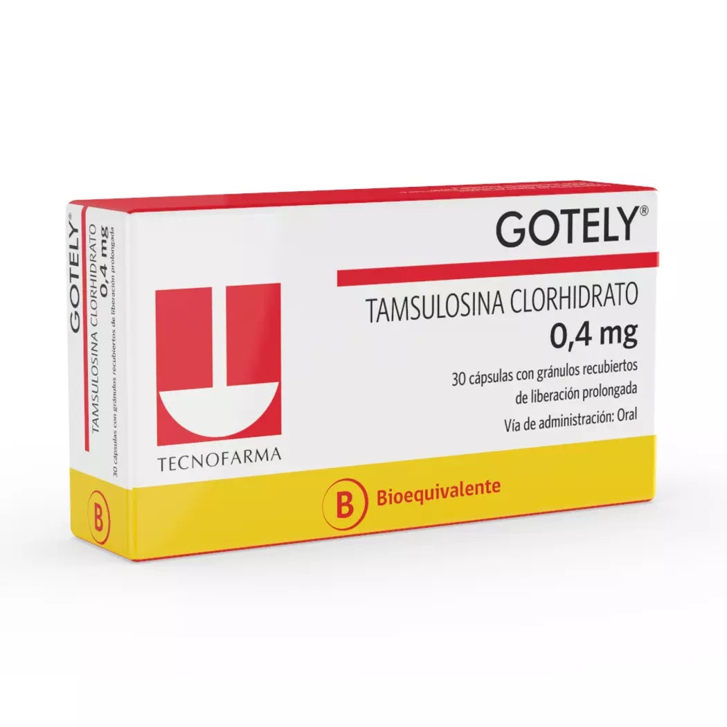 Gotely Tamsulosina 0.4 MG 30 Cápsulas