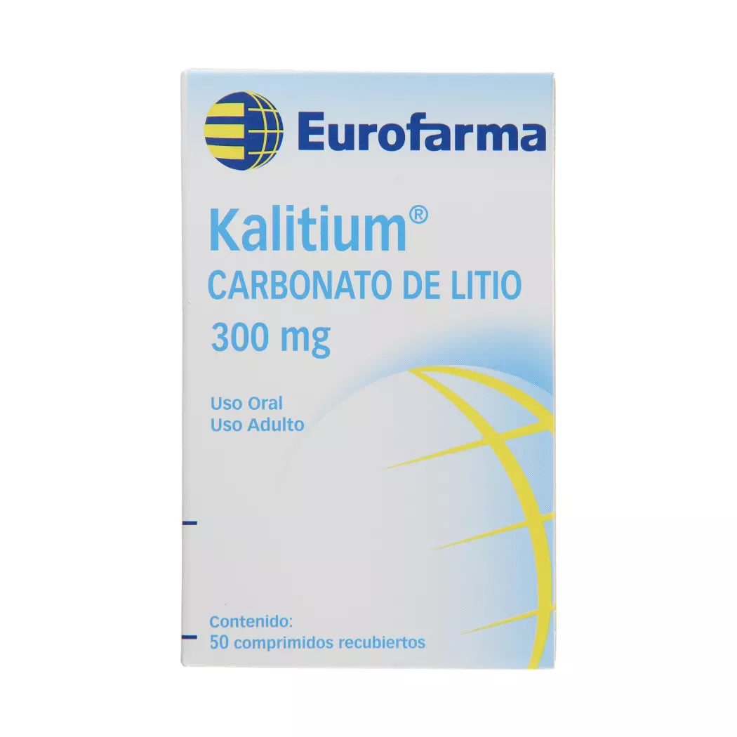 Kalitium Carbonato De Litio 300 MG x 30 Comprimidos