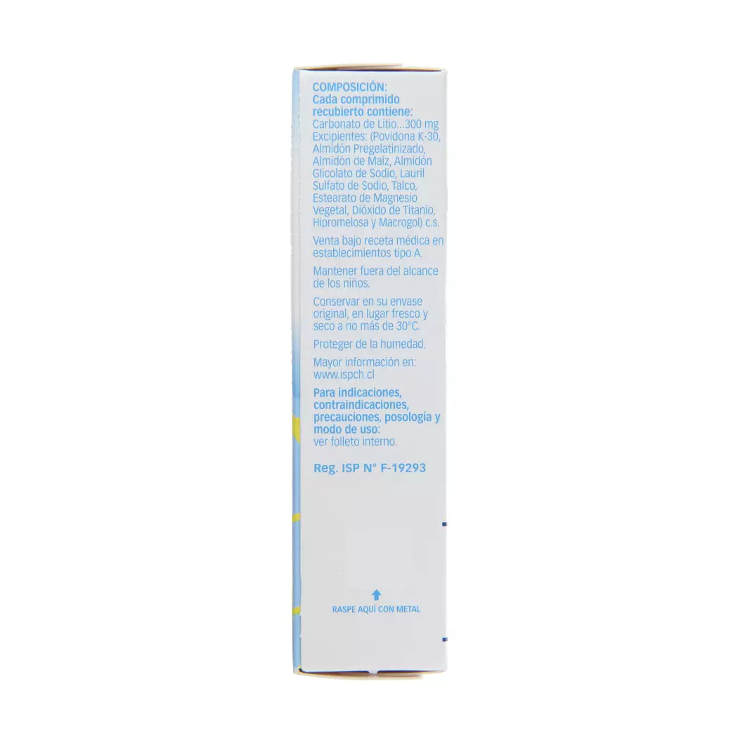Kalitium Carbonato De Litio 300 MG x 30 Comprimidos