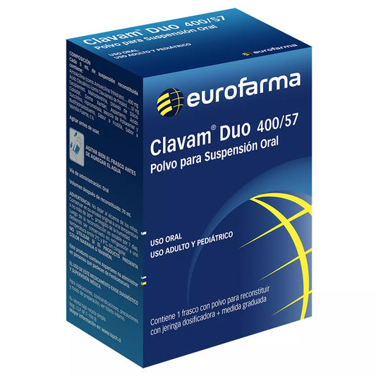 Clavam Duo Amoxicilina 57 mg/5mL Polvo Solución Oral 70 ml
