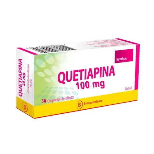 Quetiapina 100 MG Synthon x 30 Comprimidos