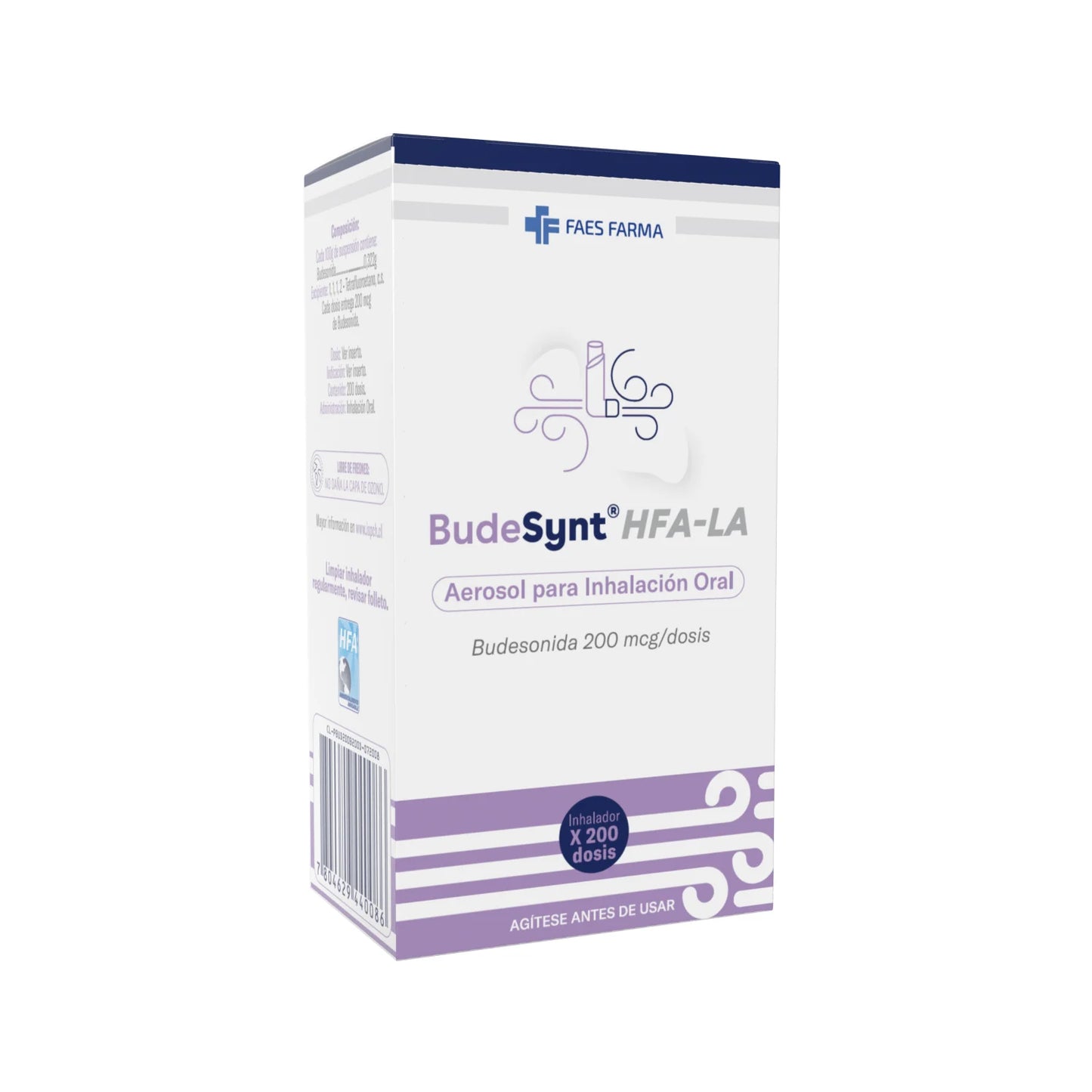 Budesynt HFA-LA Budesonida 200 MCG / Dosis