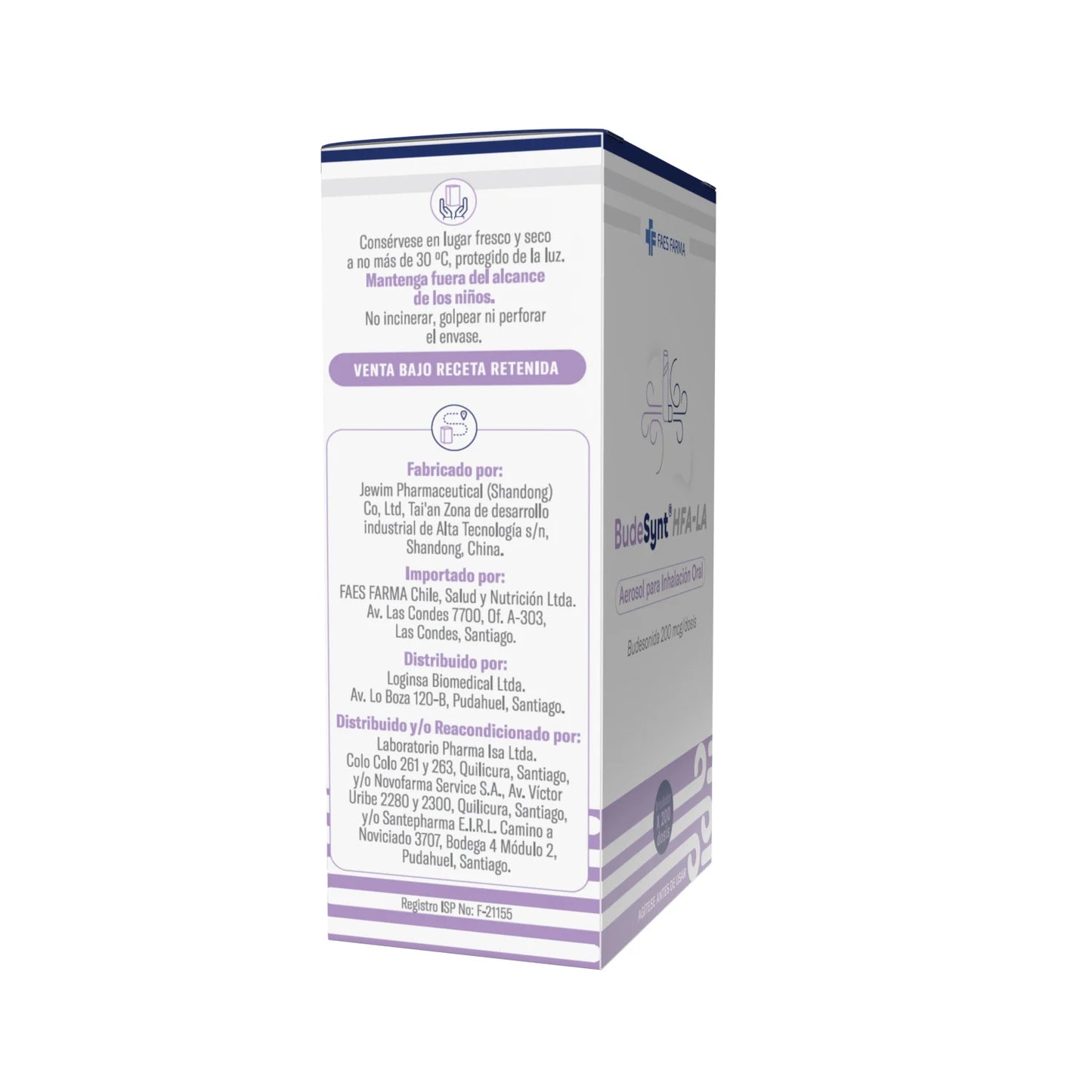 Budesynt HFA-LA Budesonida 200 MCG / Dosis