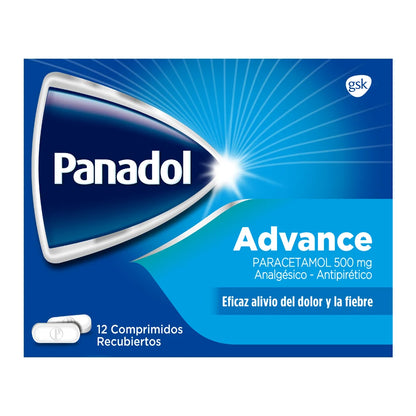 Panadol Paracetamol 500 MG Advance x 12 Comprimidos