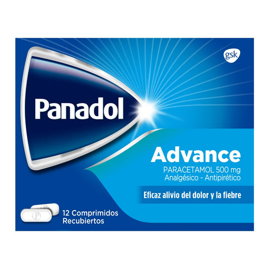 Panadol Paracetamol 500 MG Advance x 12 Comprimidos