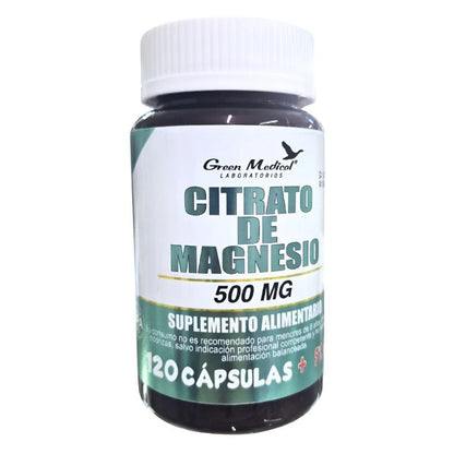 Citrato de Magnesio 500mg 120 x Cápsulas
