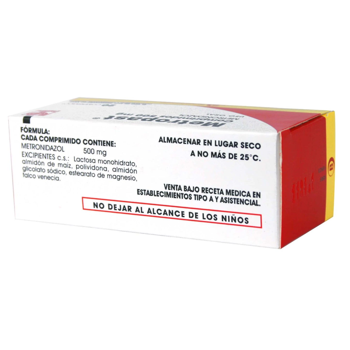 Metropast Metronidazol 500 MG x 20 Comprimidos