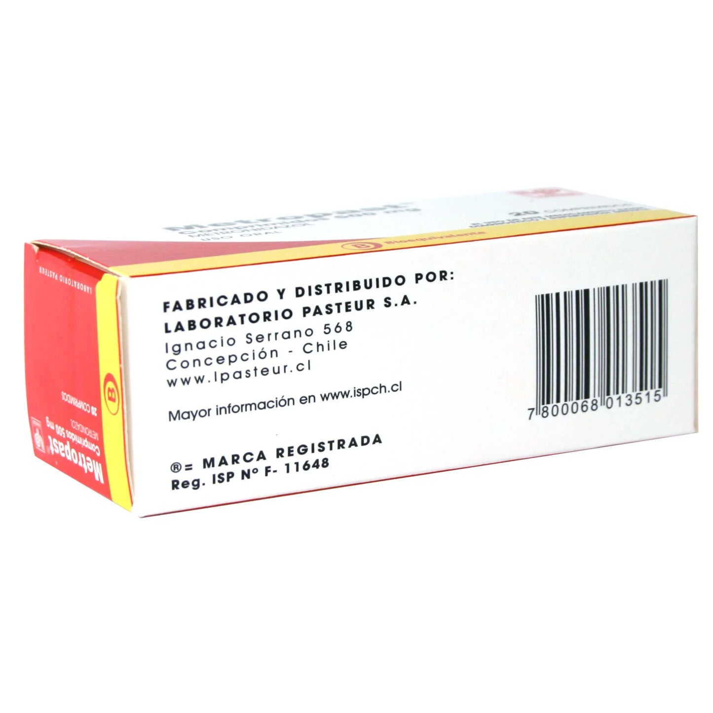 Metropast Metronidazol 500 MG x 20 Comprimidos